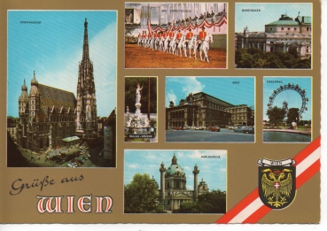 Ansichtskarte "Grüße aus Wien"